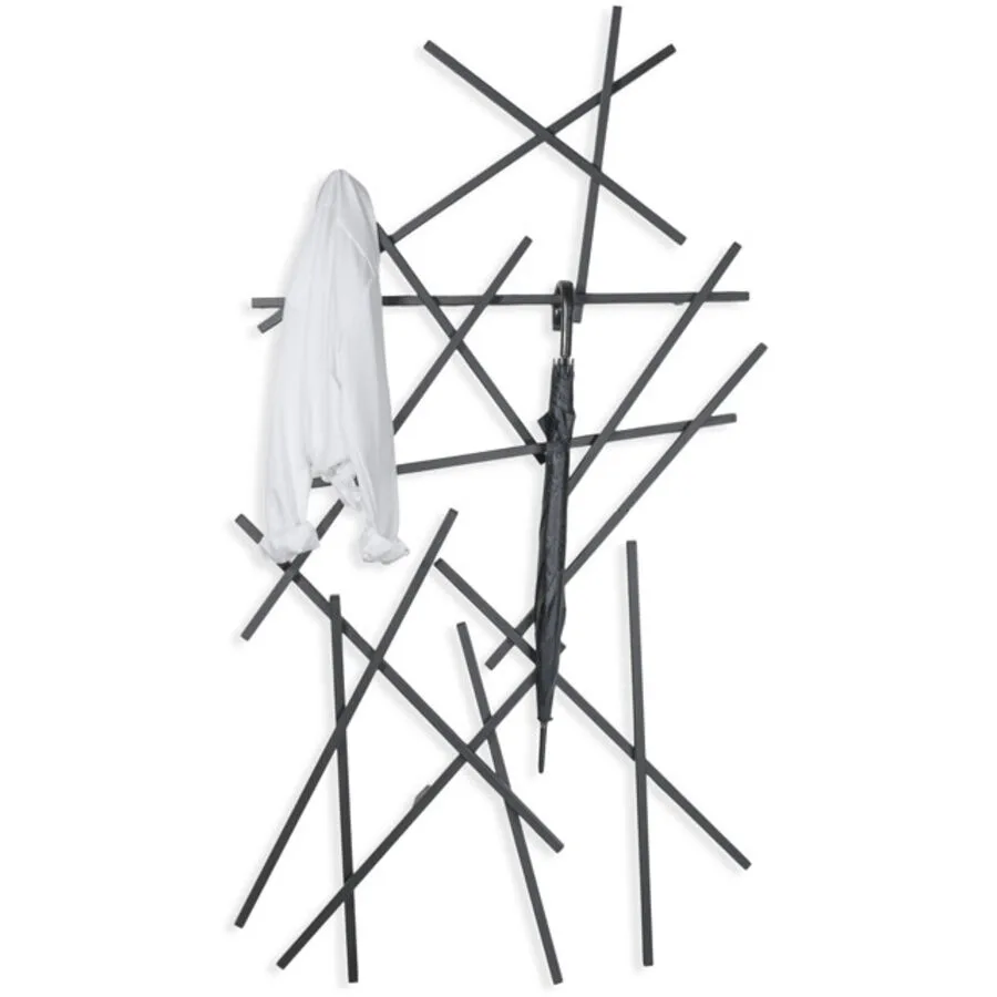 Spinder Design Garderobe Hesta Schwarz Stahl 184 cm
