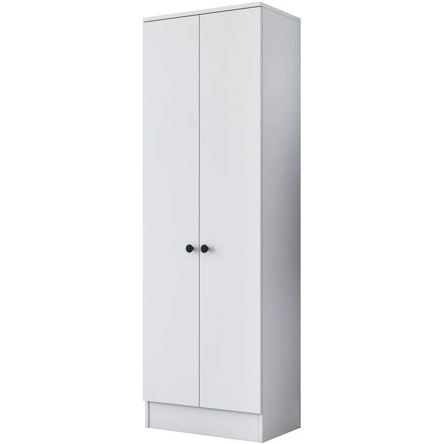 Schrank Yemek weiss melaminbeschichtete Spanplatte B 59.8 cm H 182.8 cm