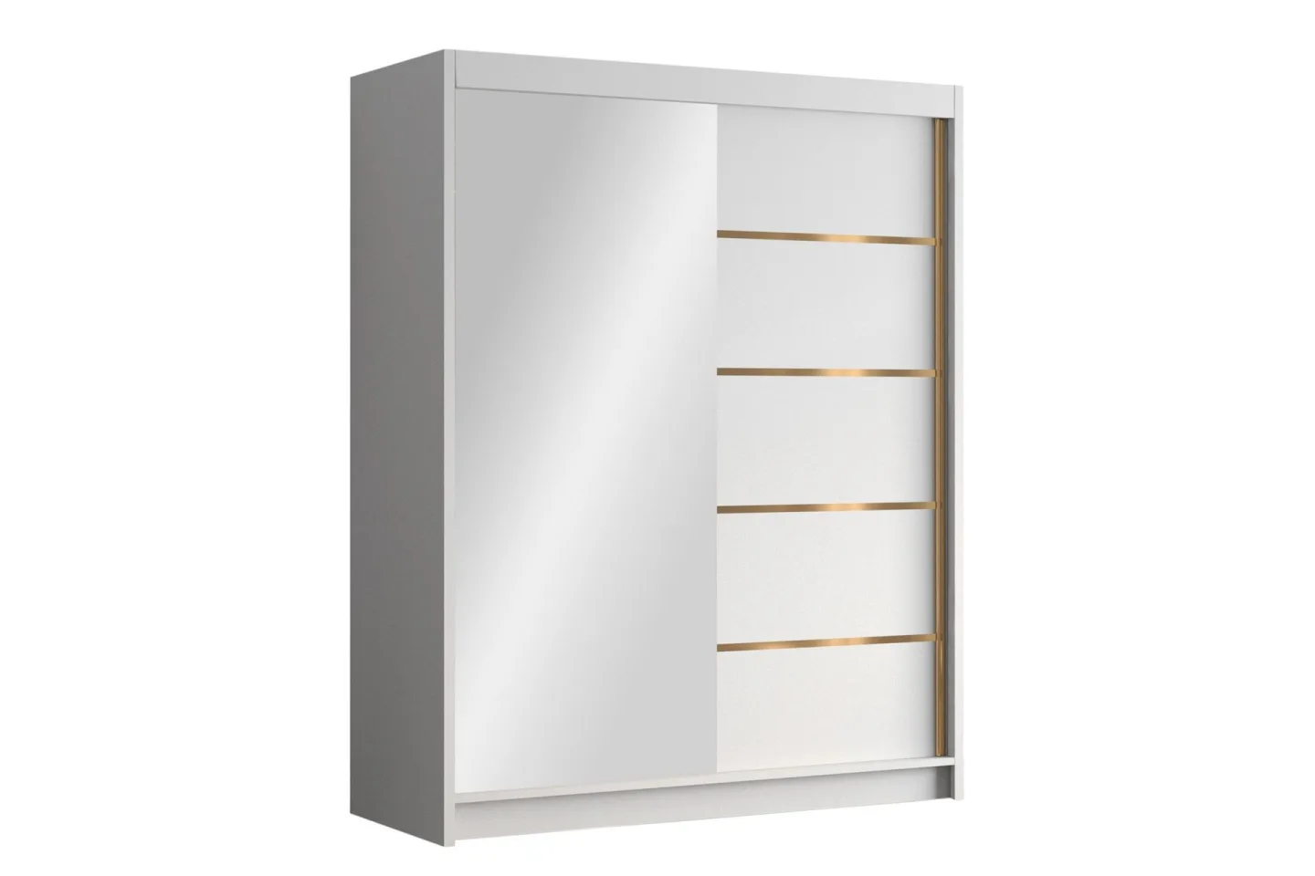 Emet Garderob med Spegel 150x200 cm - Vit