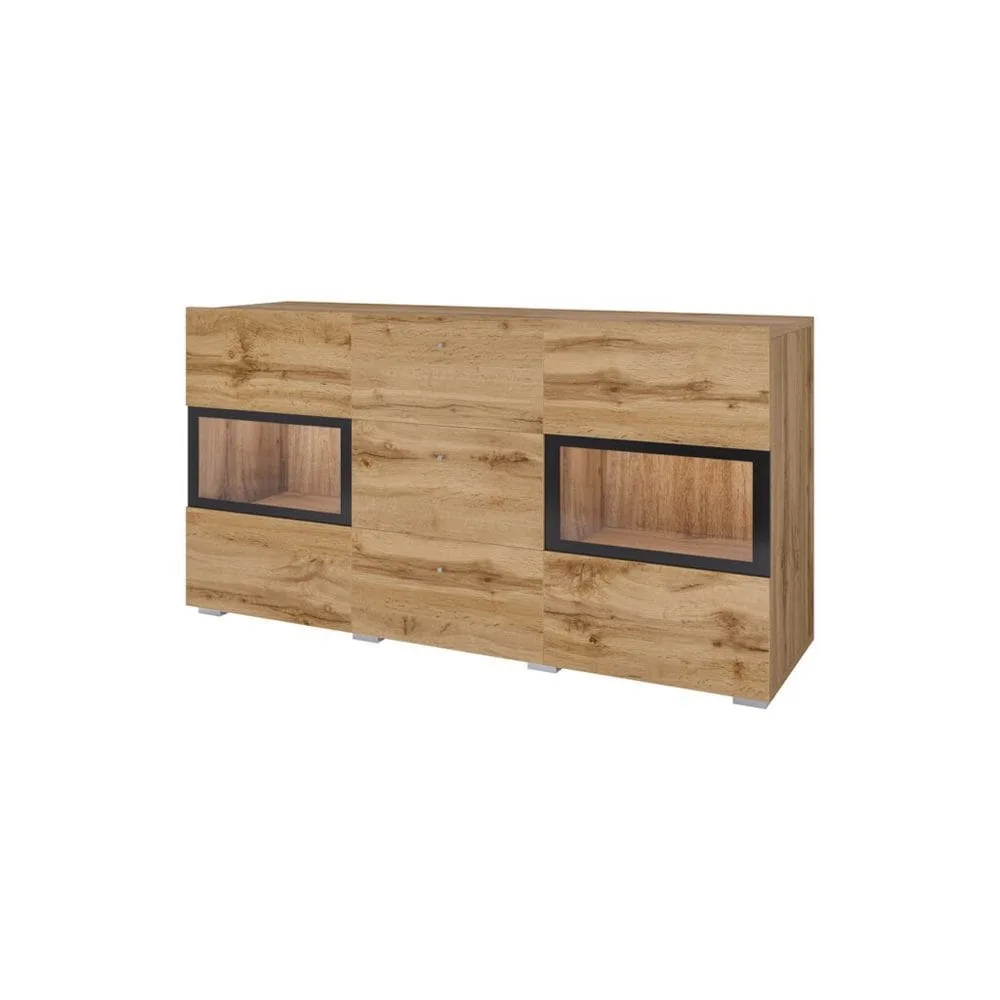 Sideboard Baros 2 Dörrar med 3 Lådor - Wotan Ek