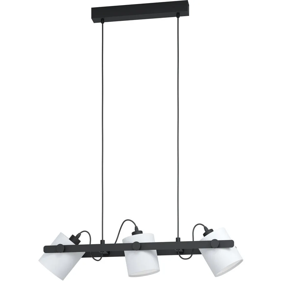 Eglo Pendellampe Hornwood 1 Schwarz Stahl/Holz 19.5 cm 110 cm - Material: Holz/Stahl
