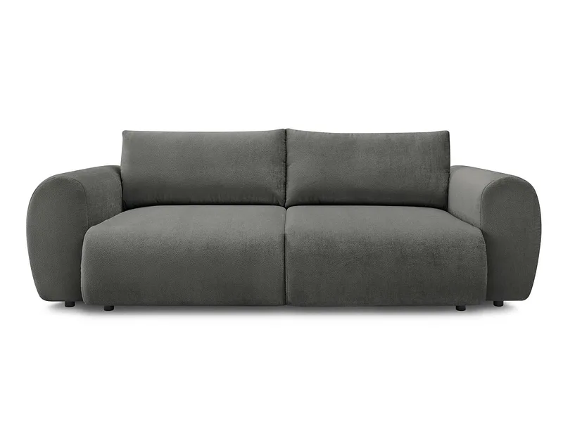 3er Sofa BOBOCHIC LUCIEN Stoff dunkelgrau