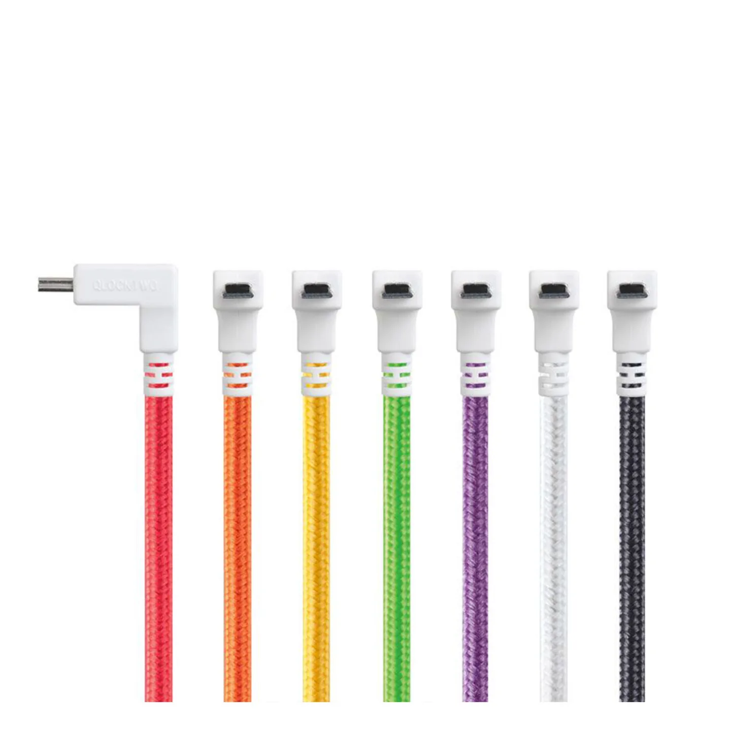 Qlocktwo - Qlocktwo Coloured Cable, White - Klockor - Biegert & Funk - Vit