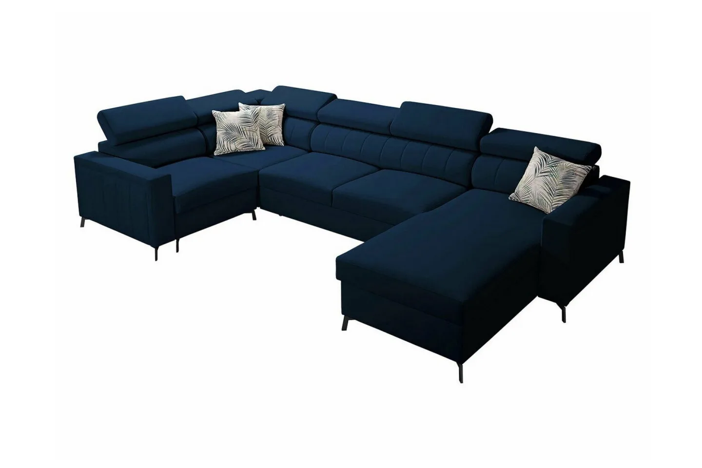 Galbally 5-sits Hörnbäddsoffa Dark blue -
