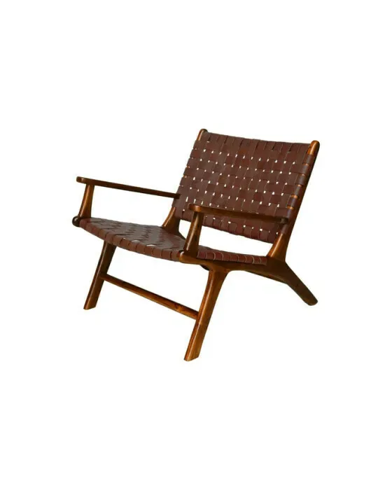 Porto Sessel cognac mit Armlehnen