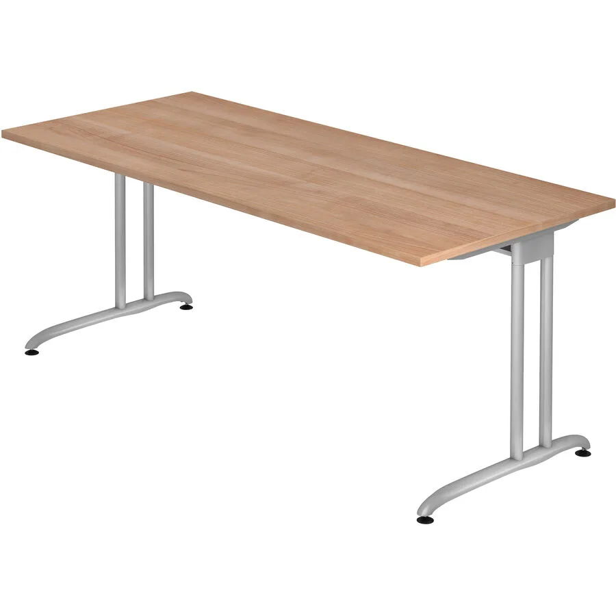 Schreibtisch Office nussbaum Holzwerkstoff B 180 T 80 cm