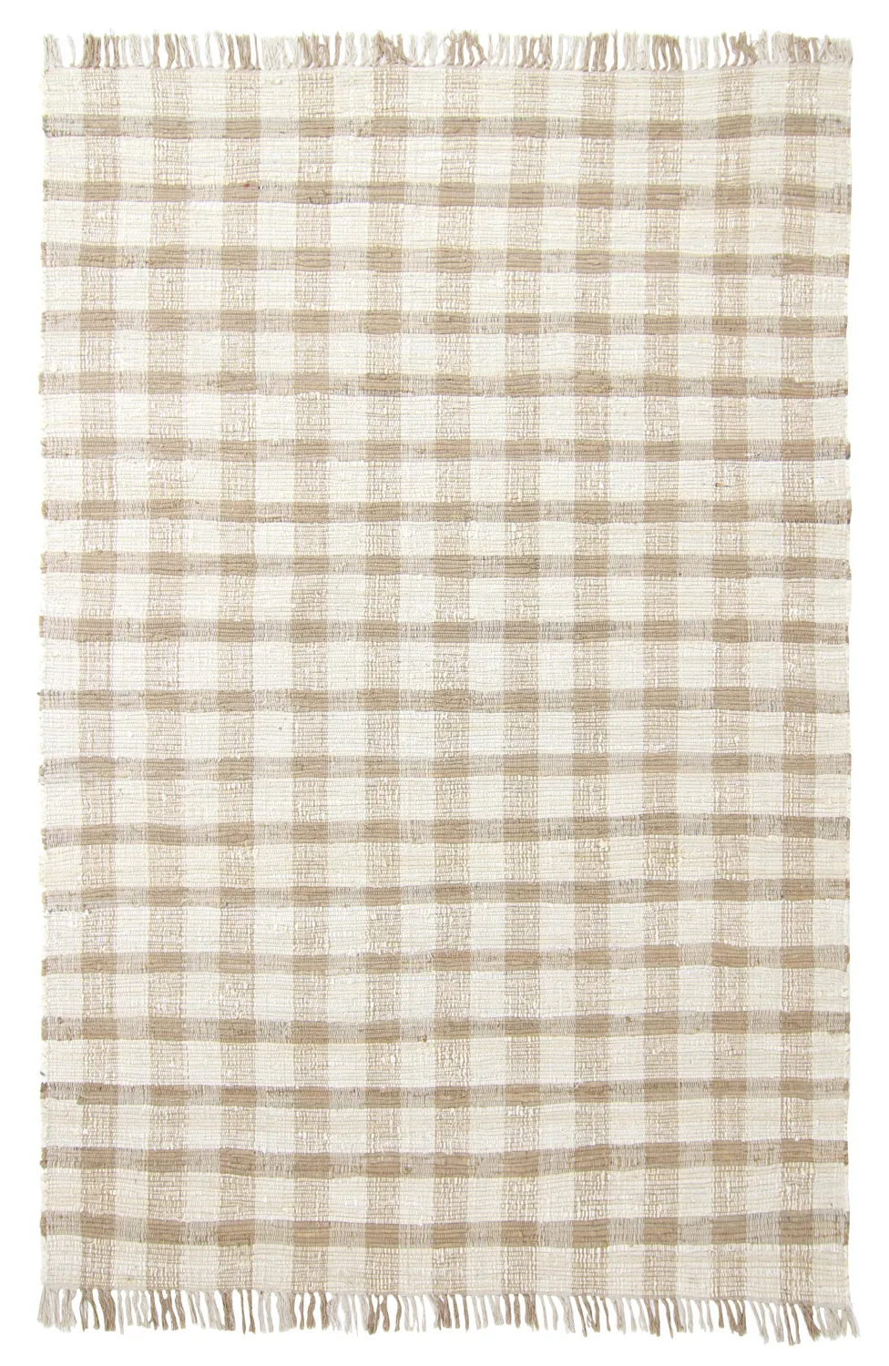 Bomullsteppe - Noomi (beige) (Størrelse: 140 x 200 cm)