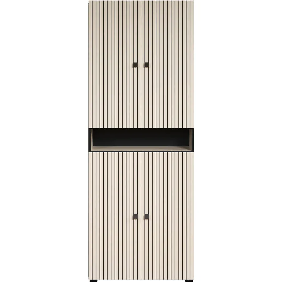 Badezimmerschrank Garfield hellgrau Holzwerkstoff B 70 T 188 H 31 cm