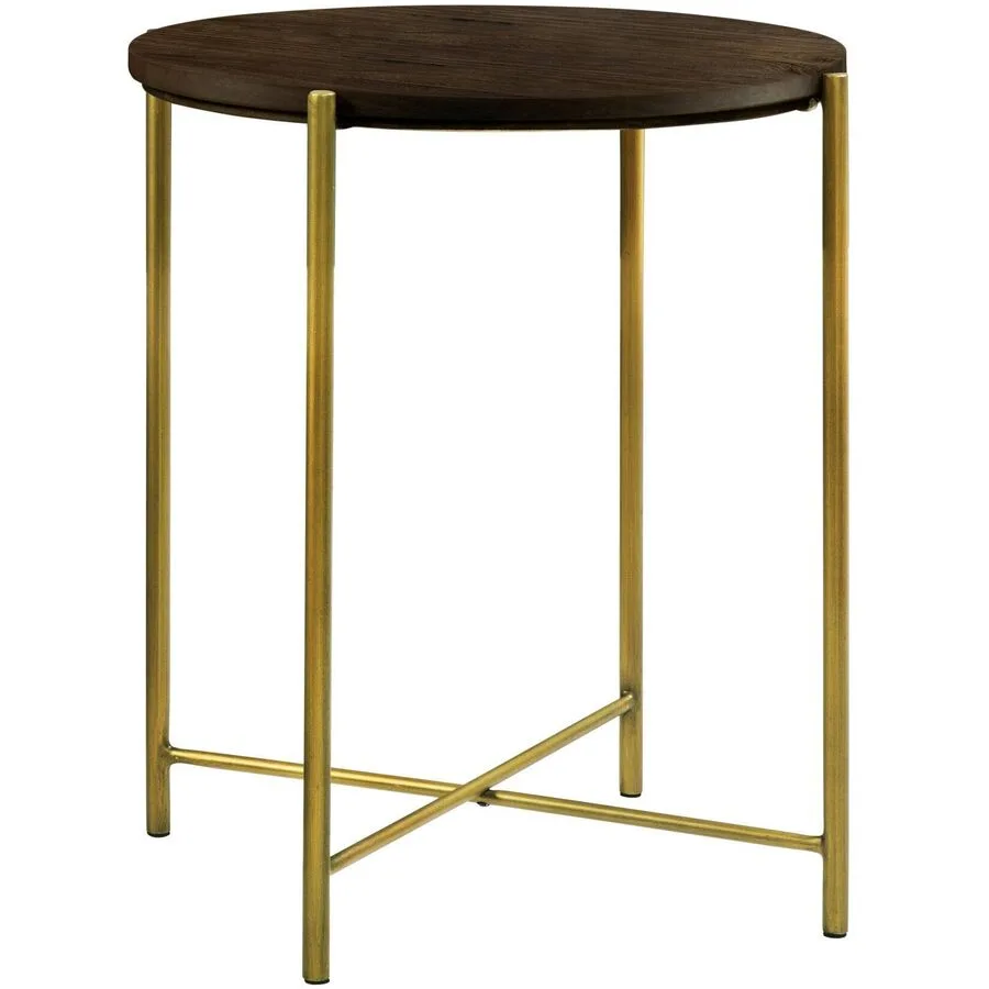 Hasena Nachttisch Volod Bronze Nussbaum, Metall Massivholz B 48 H 52 cm