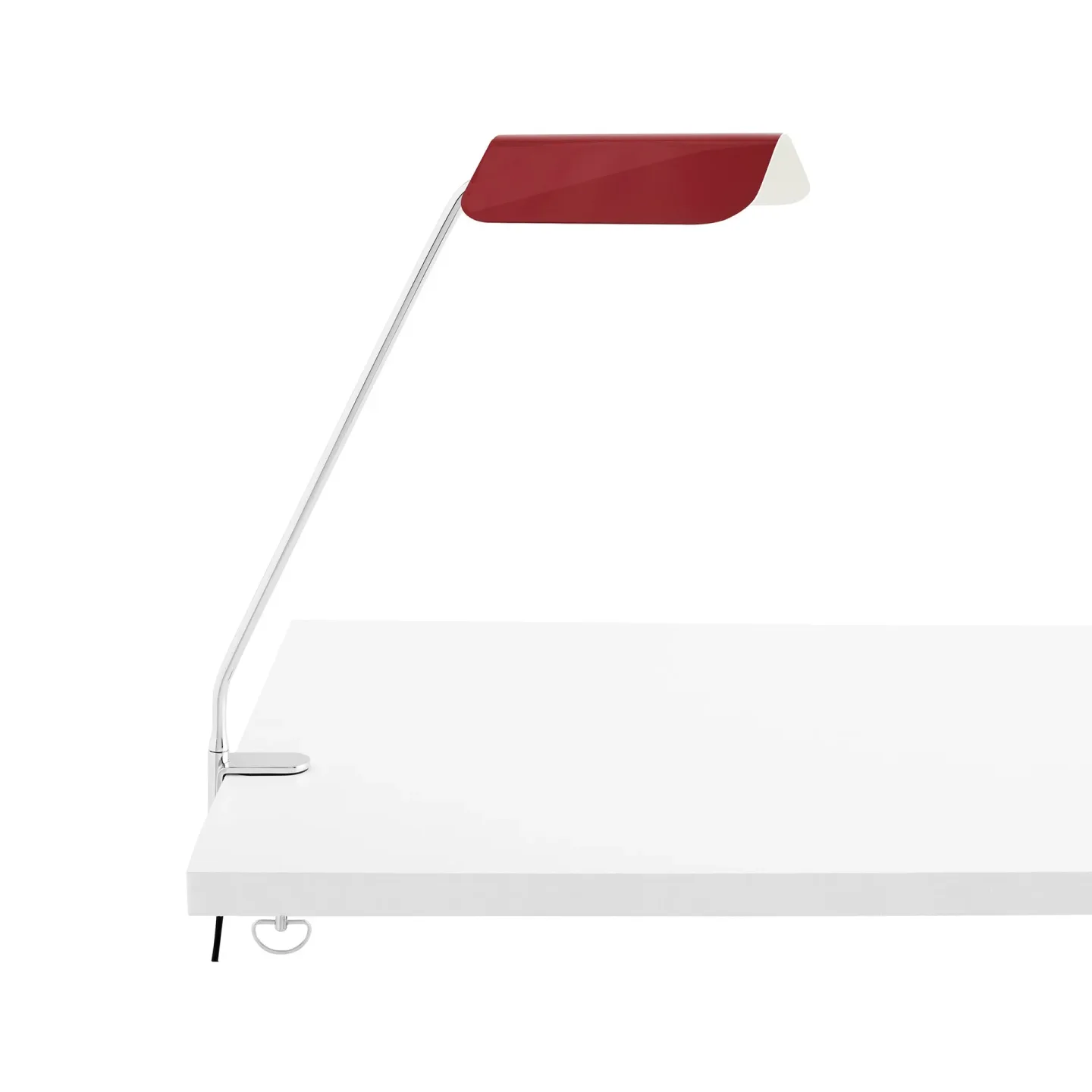 HAY Apex Clip Schreibtischlampe Maroon red