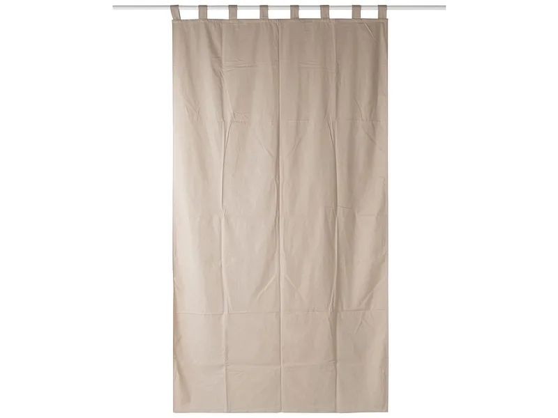 Vorhang PANAMA 140x260cm pfote / kräuselband abdunkelnd beige