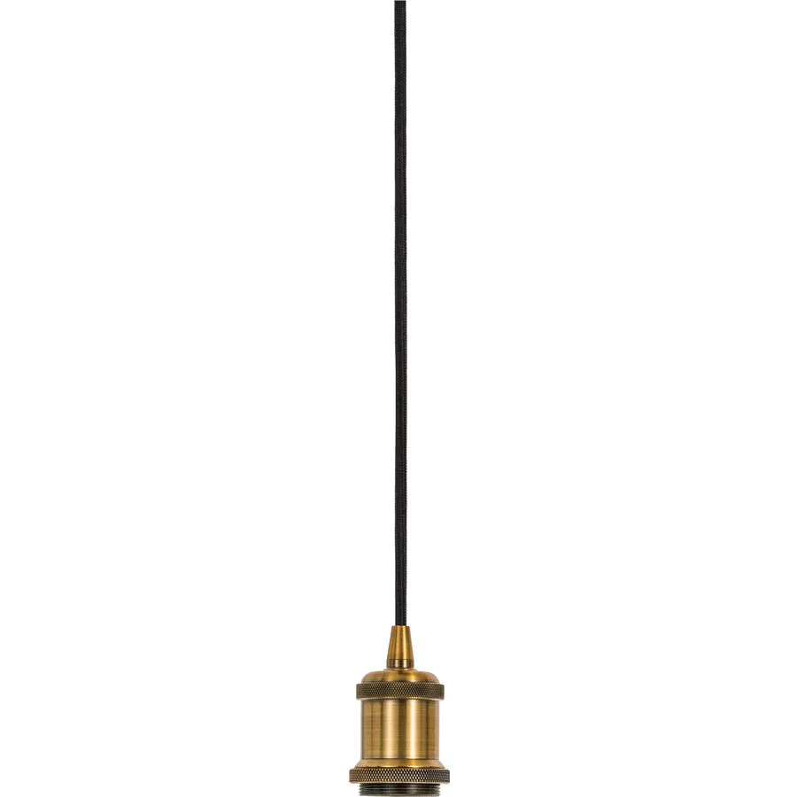 Pendellampe Industrial Gold/Schwarz Metall 10 cm 250 cm