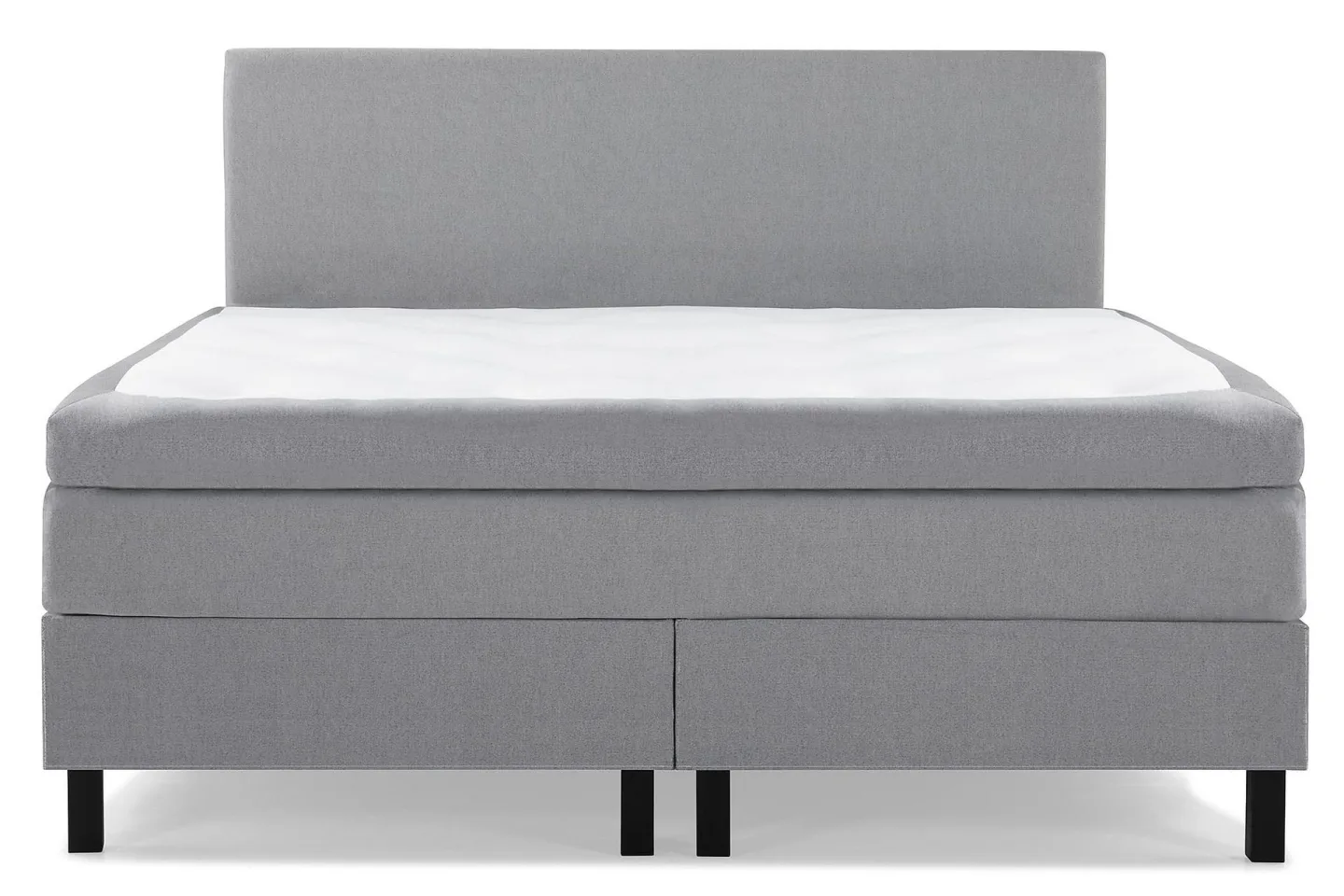 Lucky Komplett Sängpaket 160x200 Polyeter Slät Sänggavel - Mellangrå