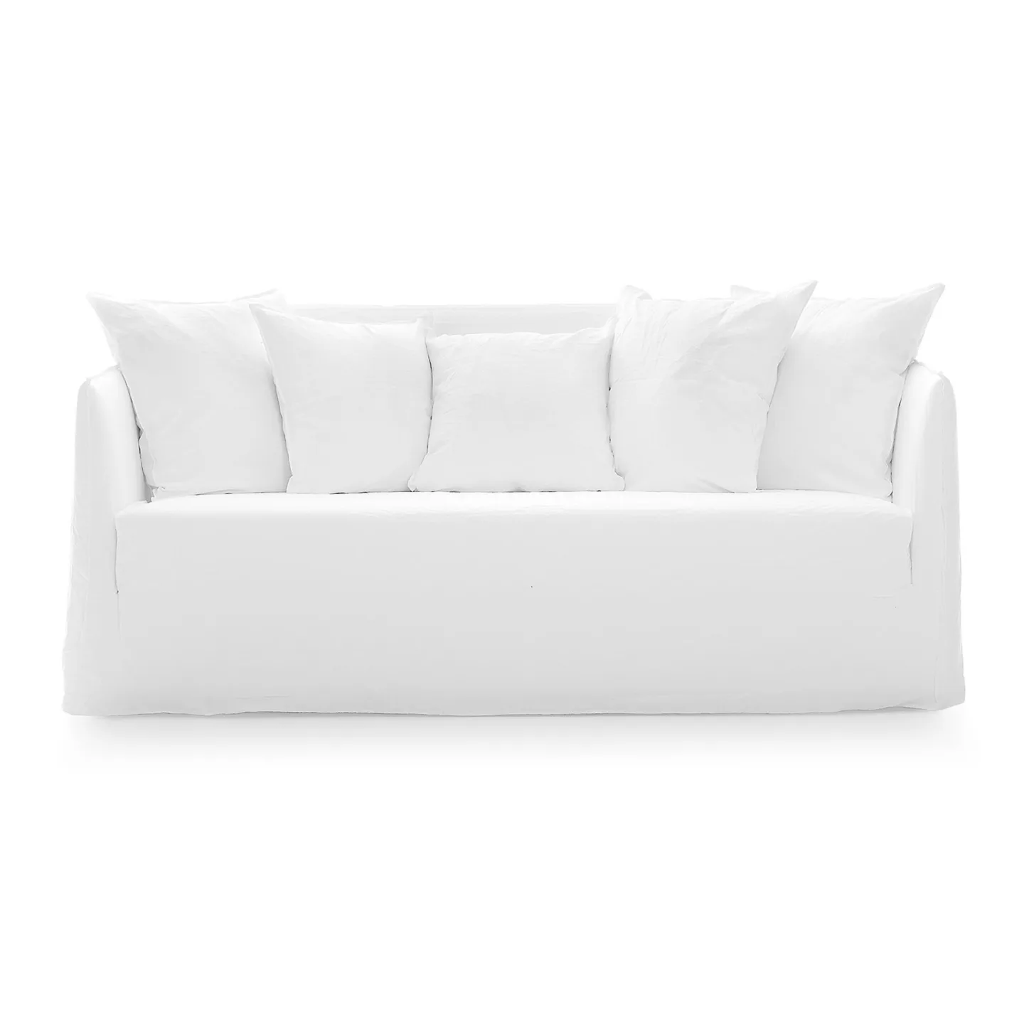 Gervasoni - Ghost 10 Sofa Lino Bianco - Soffor - Paola Navone - Vit - Trä/Skum