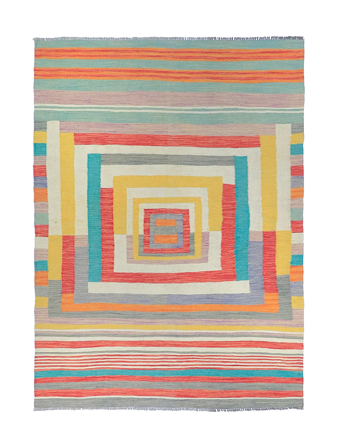 Orientalsk Teppe - Kelim Hand Woven - 151 x 202 cm (Størrelse: 151 x 202 cm)