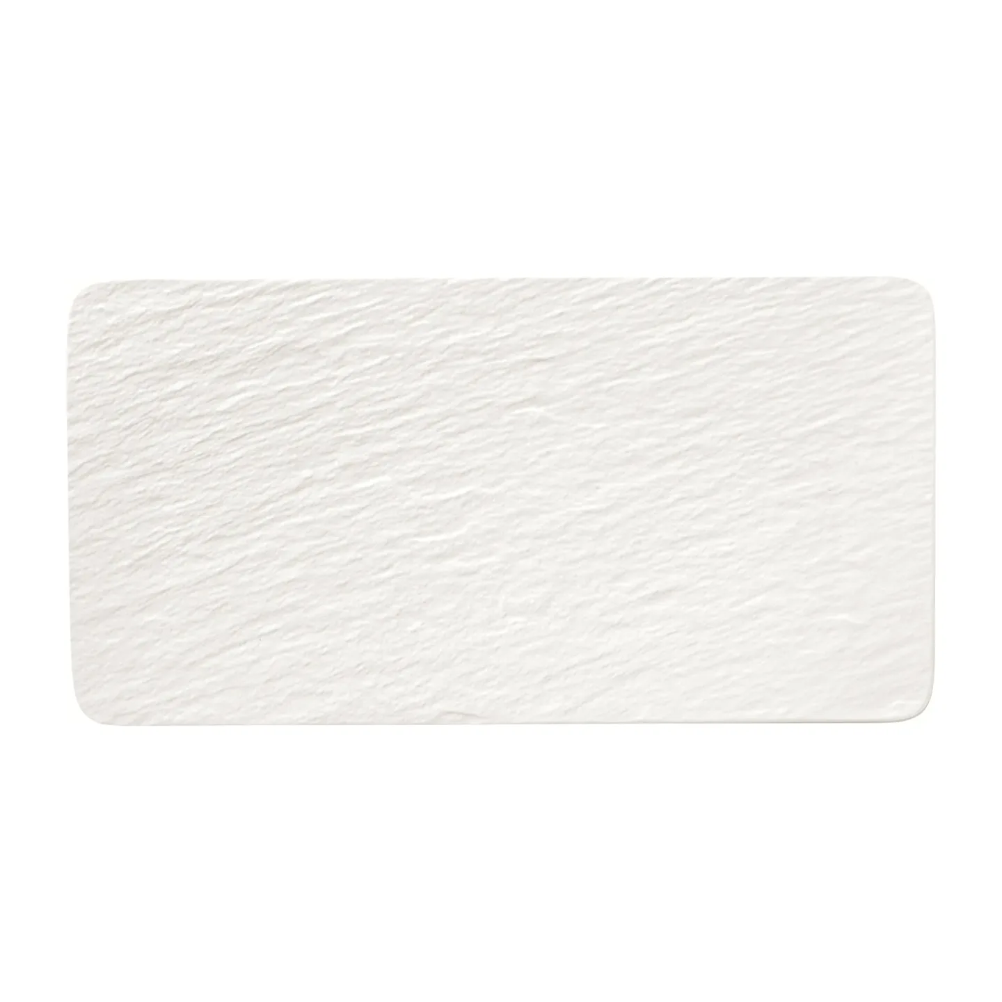 Villeroy & Boch Manufacture Rock Servierteller 18 x 35cm Blanc