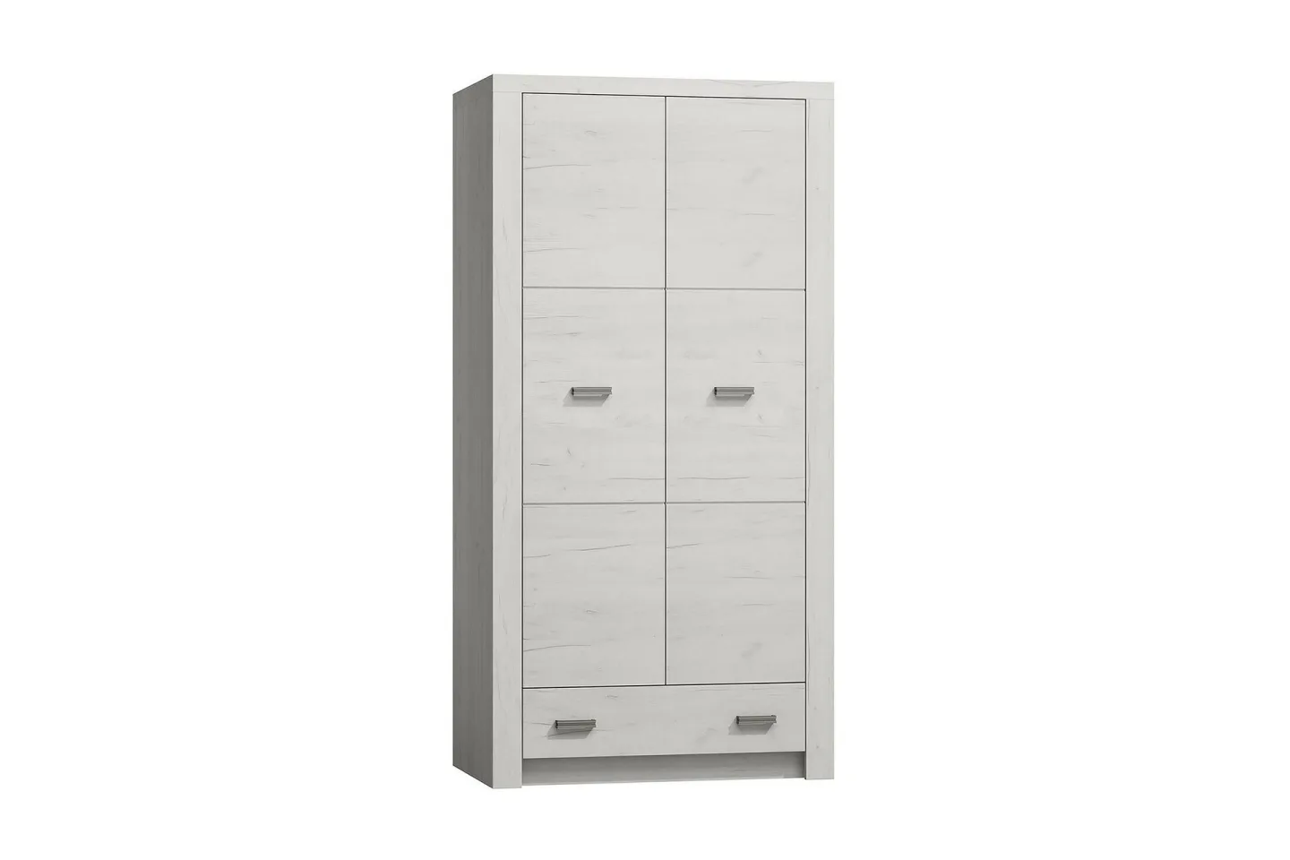 Indianapolis Garderob 96x58x192 cm - Vit