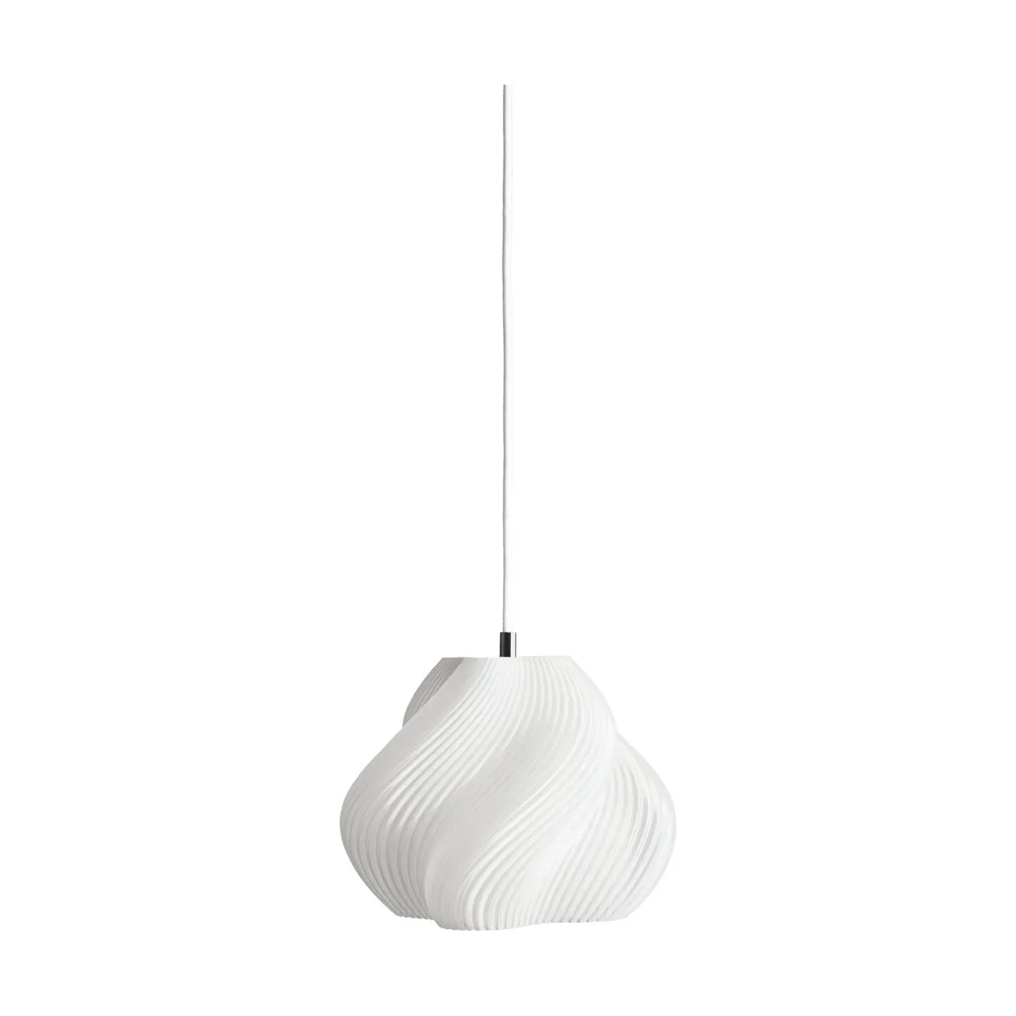 Crème Atelier Soft Serve Pendelleuchte White-brass, 01, 20 cm