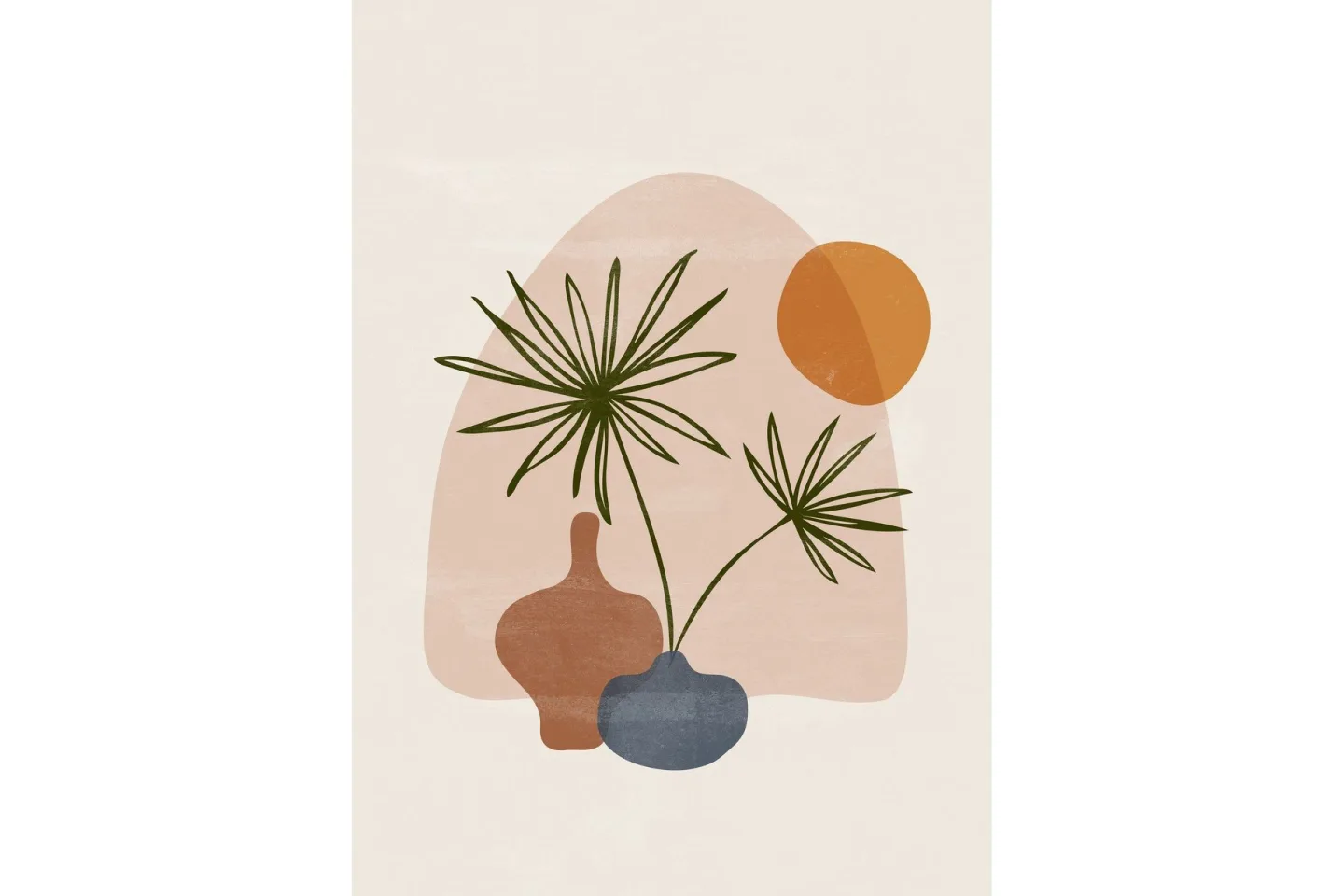 Poster Wonderland 50x70 cm - Beige