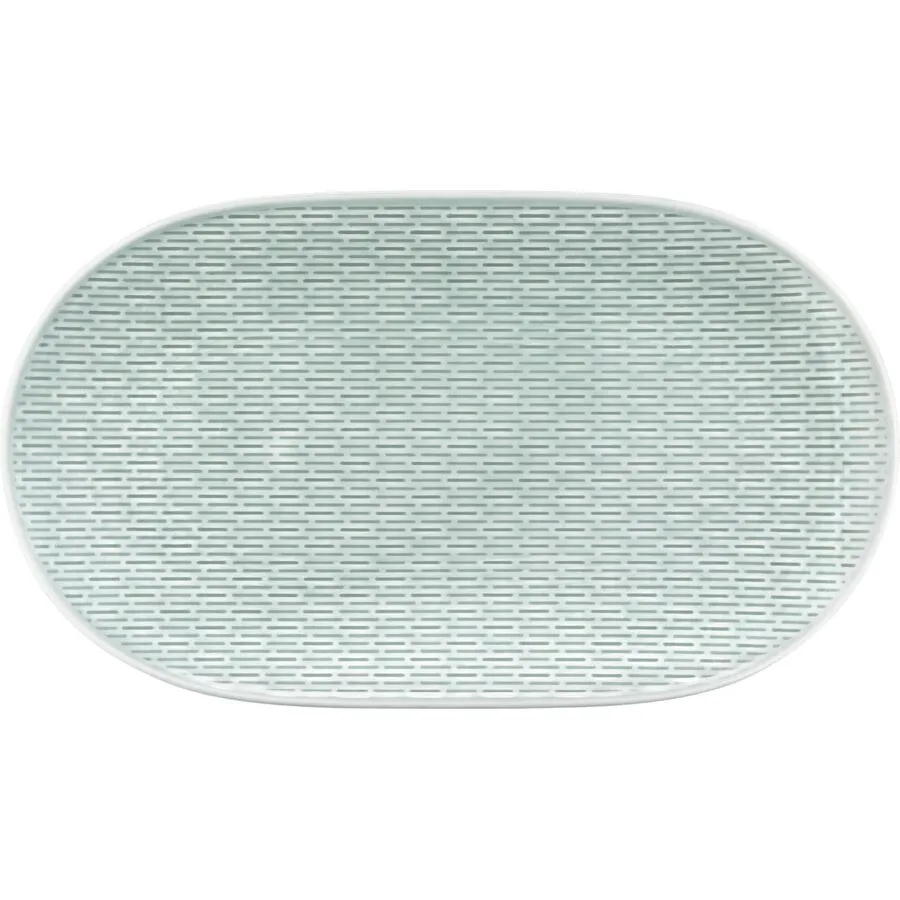BAUSCHER Servierplatte Scope blau Porzellan Oval B 23.1 cm