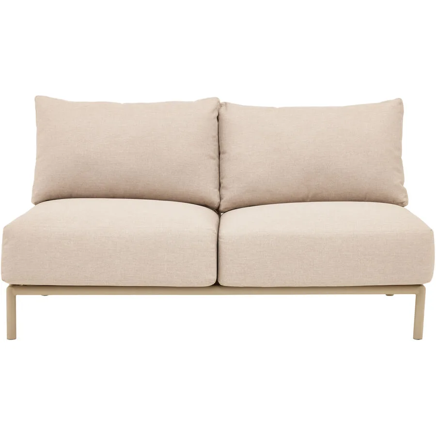 Loungeelement Tirana Beige Stahl 85 cm 140 cm