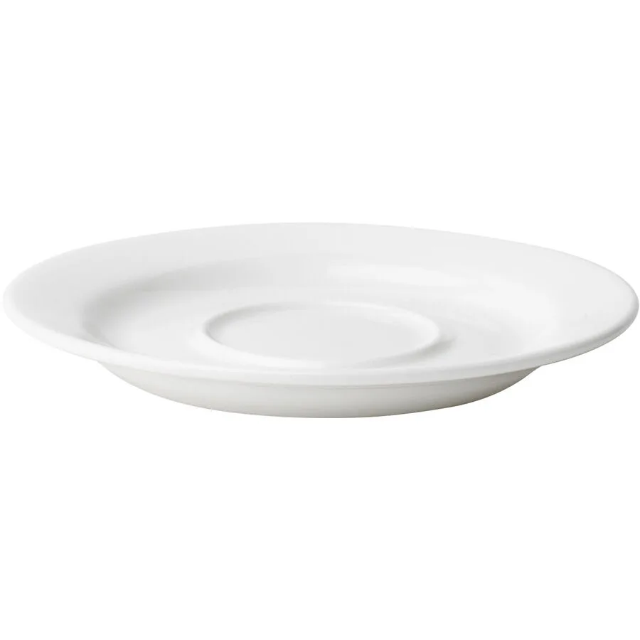 Espressountertasse Bone China Weiss Porzellan