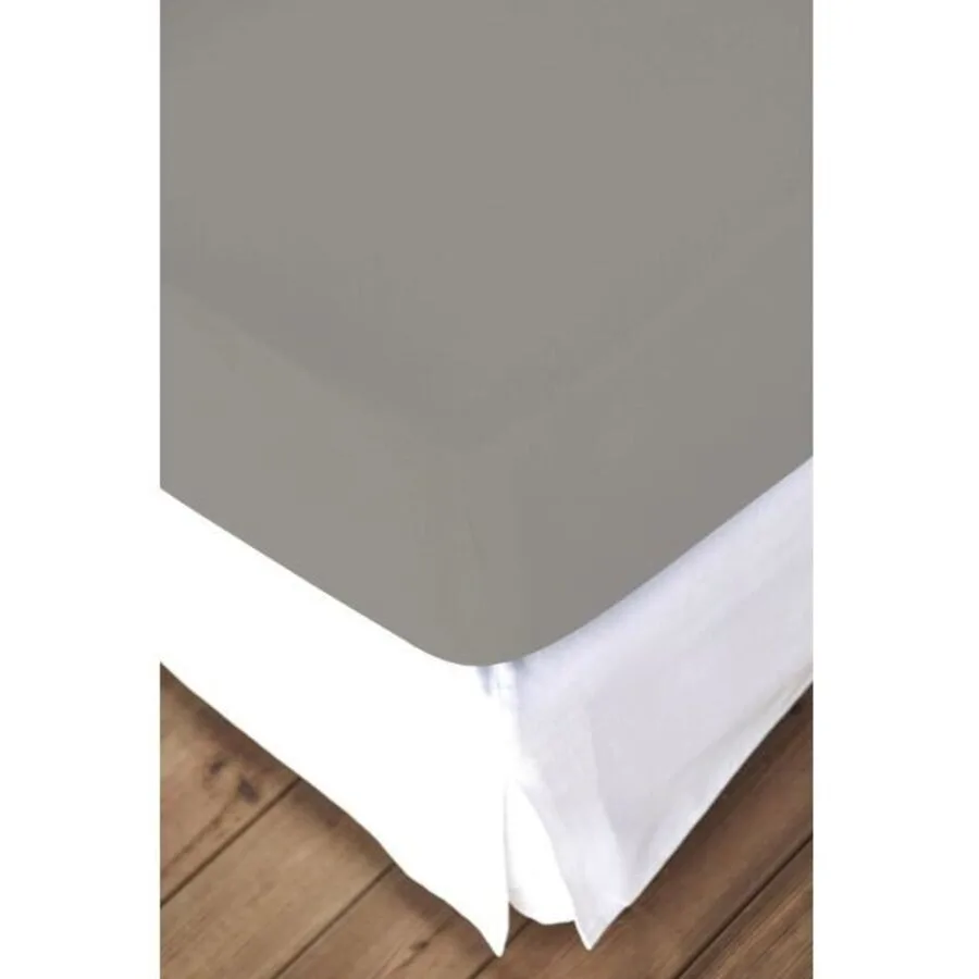 Living Home Fixleintuch Elastic platin Baumwolle/Kunstfaser 200 x 200 cm - Material: 94% Baumwolle, 6% Elasthan