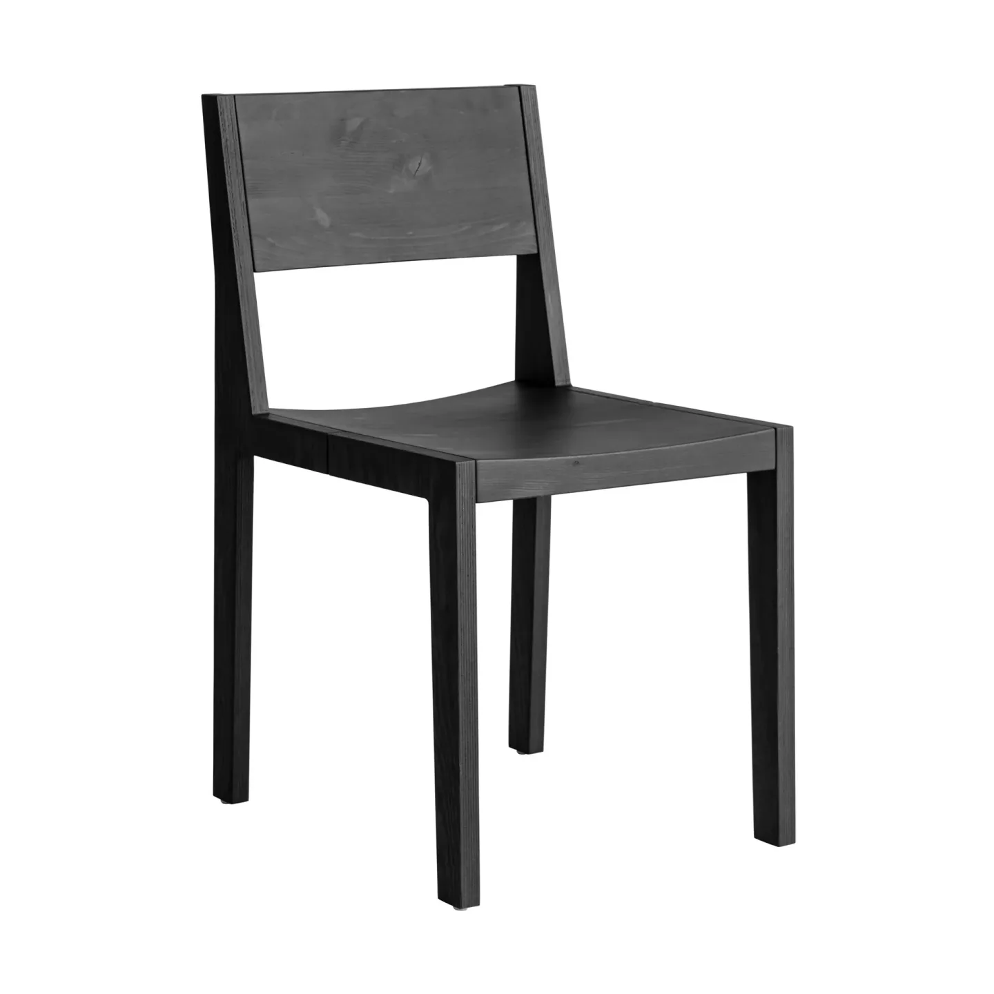 Vaarnii 016 Maasto Dining Chair Stuhl Schwarz gebeizte Kiefer