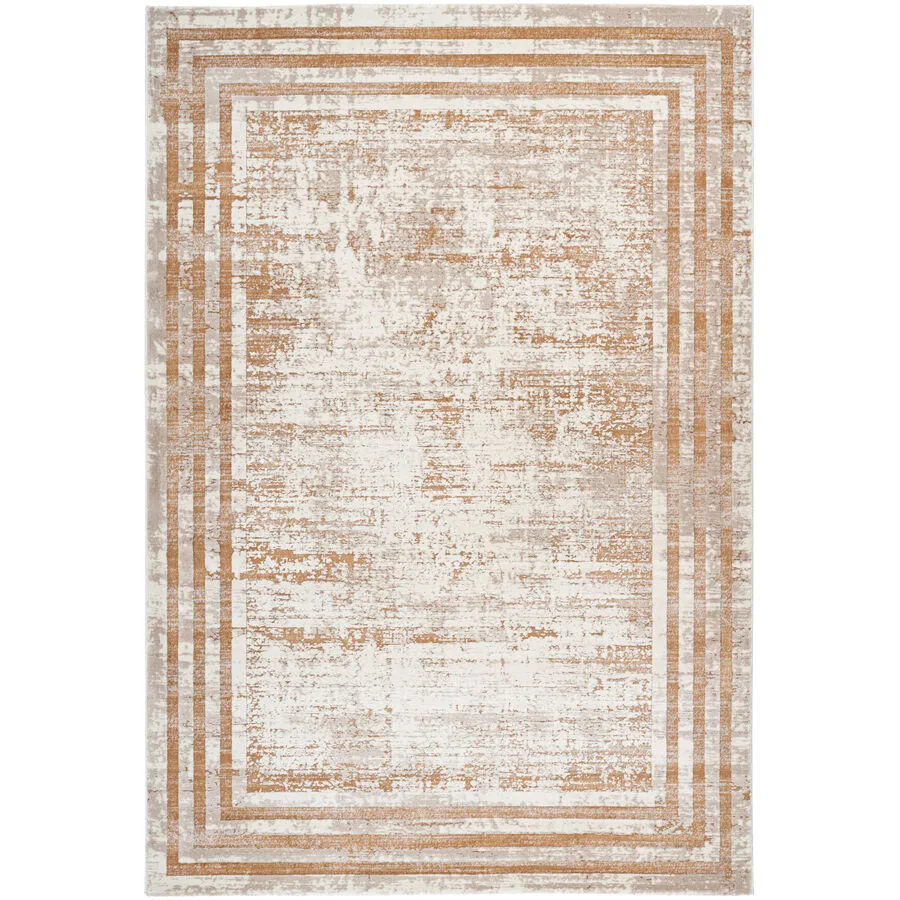 Teppich Paris beige Symmetrie Polyester/Polypropylen 170 x 120 cm