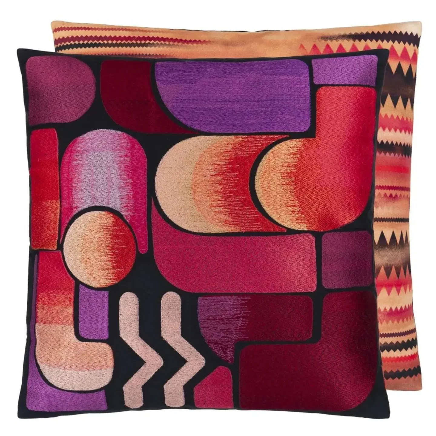 Designers Guild Kissen Lacroix Graphe - Magenta Mehrfarbig | Schubiger Möbel
