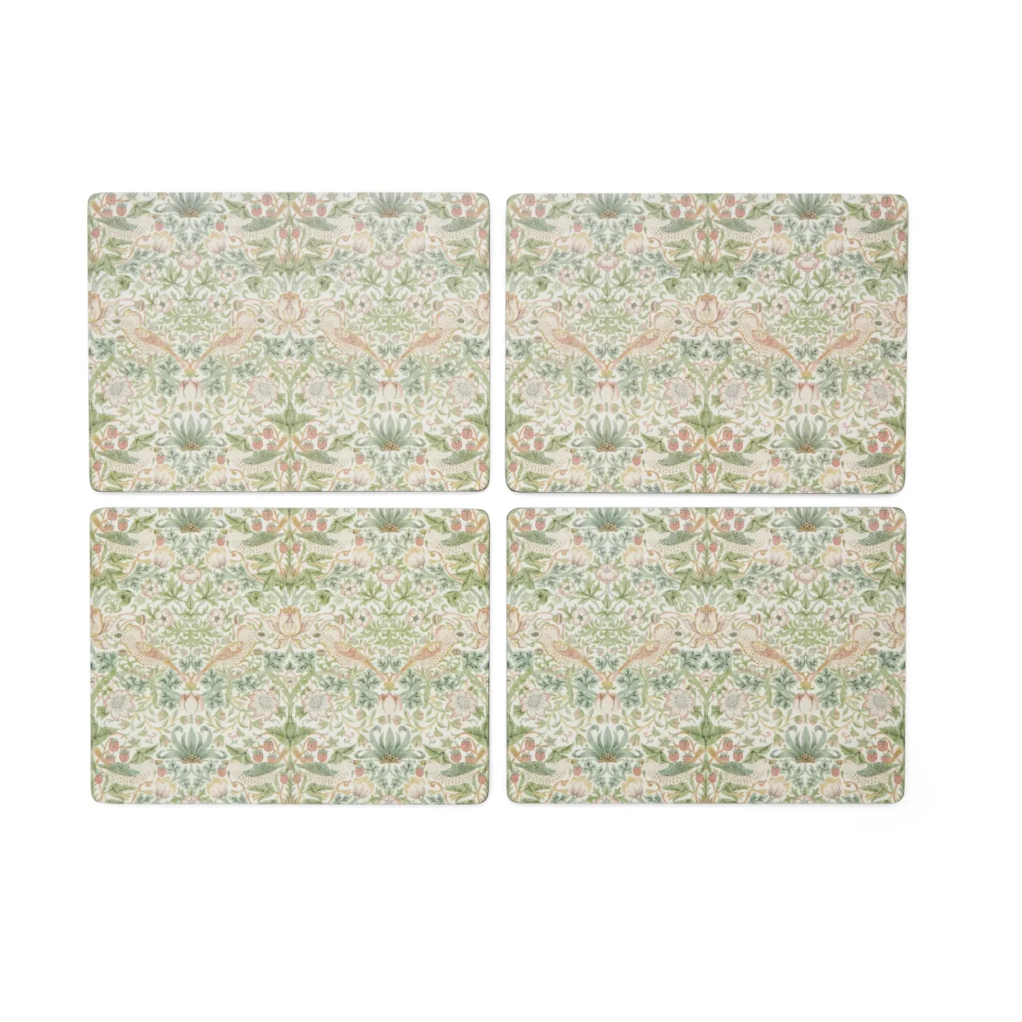 Pimpernel Strawberry Thief Tischset 30 x 40 cm 4er-Pack Green
