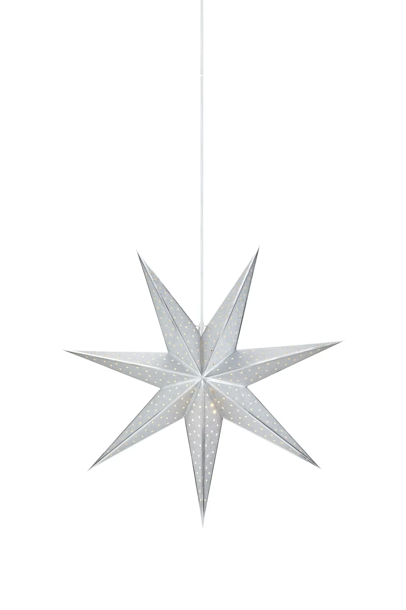 Glitter Stern Silber 45 cm
