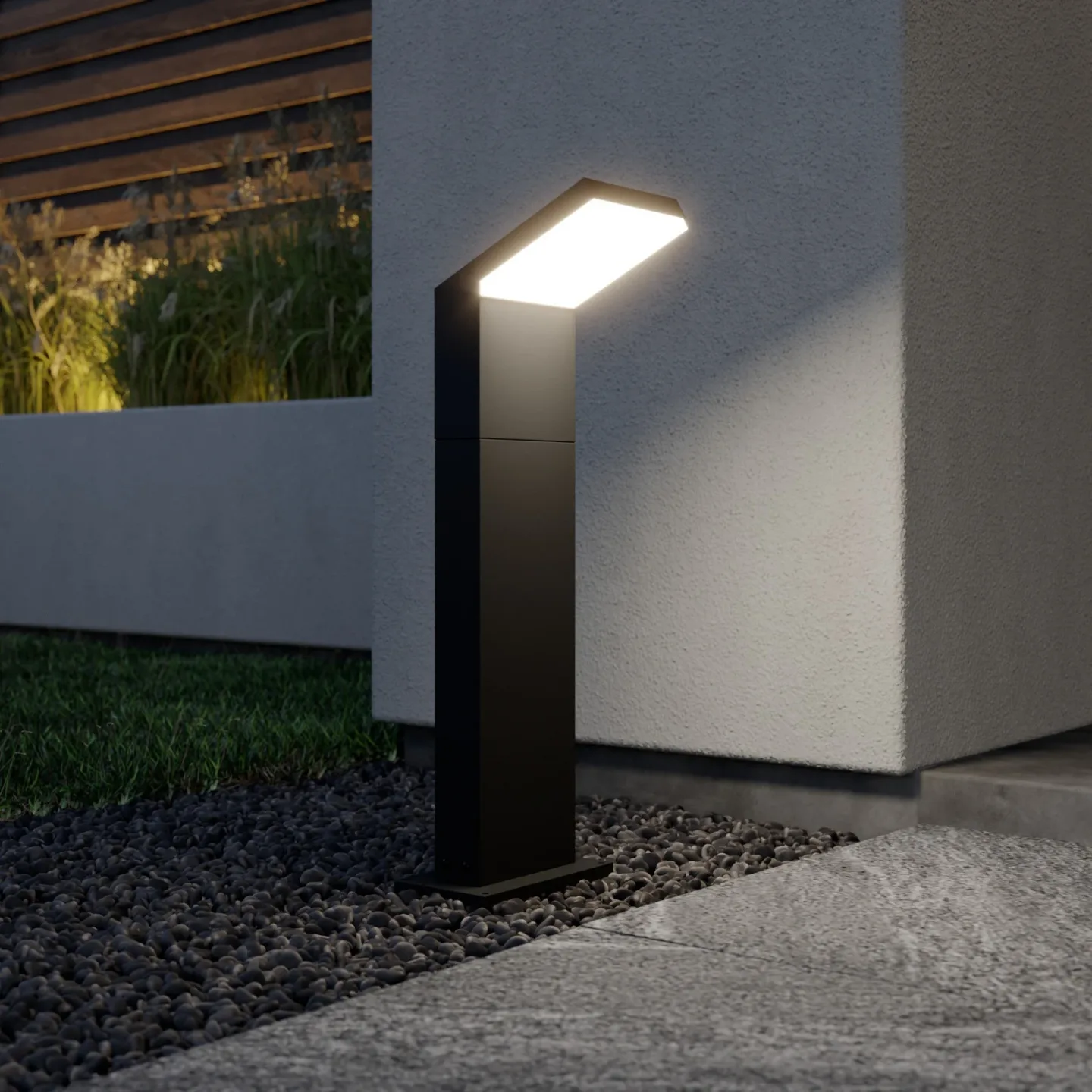 Yolena Udendørs Havelampe H60 Dark Grey/White - Arcchio - Terrasse - Moderne - Metal - Med én lyskilde