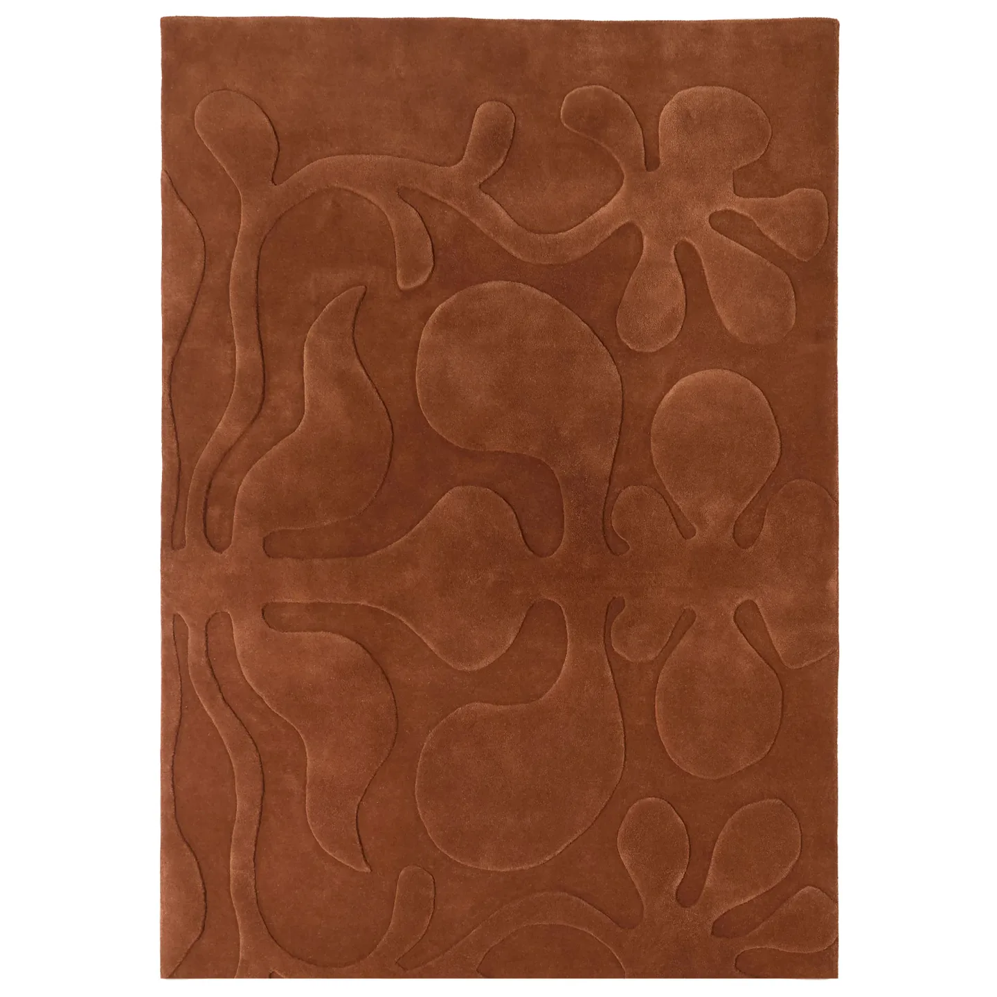 Nanimarquina - LUCIA EAMES ROOTED TERRACOTTA 300x400 CM - Ullmattor - Lucia Eames - Orange - Ull
