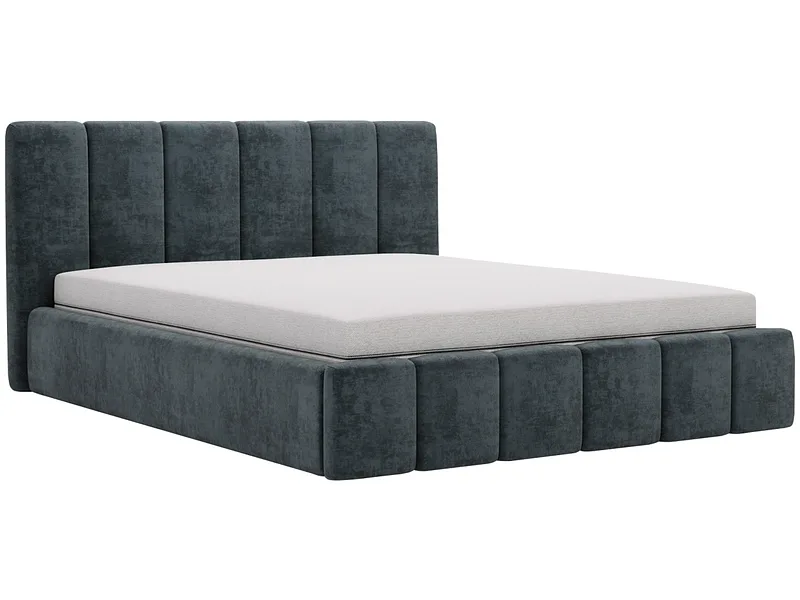 Bett CHIARA 180x200cm samt nachtblau