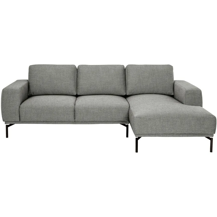 MyDeal Ecksofa Maja Grau Stoff 243 cm 162 cm - Material: 70% Polyester 30% Zellulose Acetat - Möbel Konfigurator: Traummöbel individuell