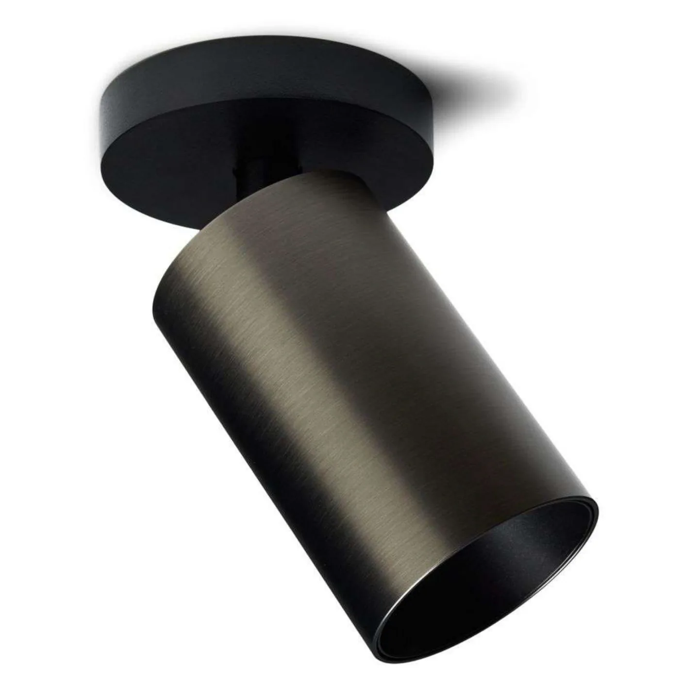 SpotOn Circle1 Decken-/Wandlampe, grau/schwarz - Antidark - Wohnzimmer - Aluminium