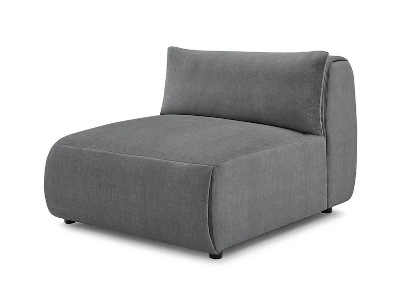 Modulare Sessel für Sofa BOBOCHIC JEANNE Samt dunkelgrau