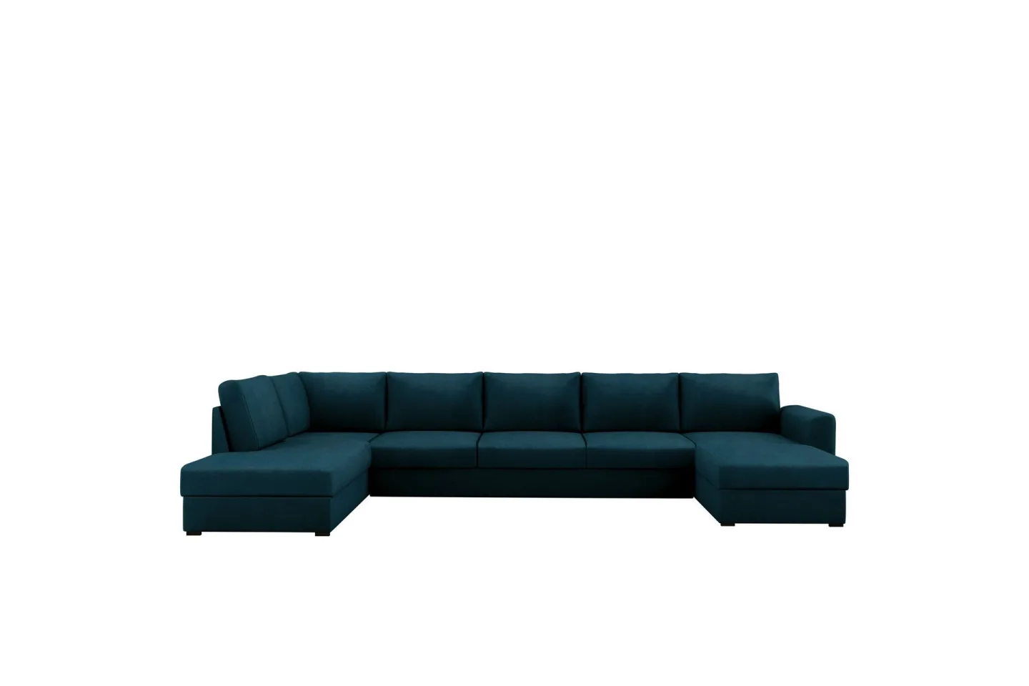 Taberk Bäddsoffa med Divan och Schäslong 5-sits - Marinblå