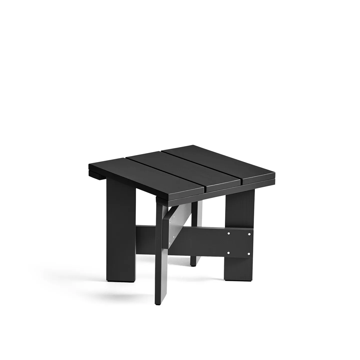 HAY Crate Low Table bord 45x45x40 cm lackad furu Black