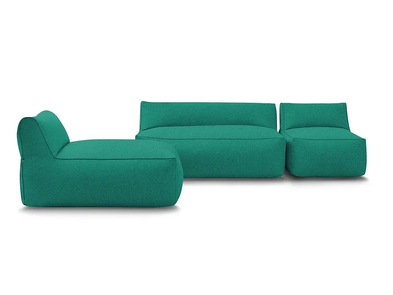 Gartensofa BOBOCHIC RIVIERA Stoff hellblau
