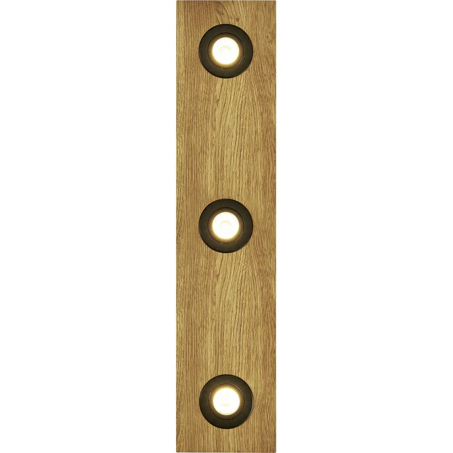 HERZBLUT Deckenlampe Lennon Schwarz Holz 72 cm 6 cm - Farbe: natur/schwarz - Material: Nickel/Holz