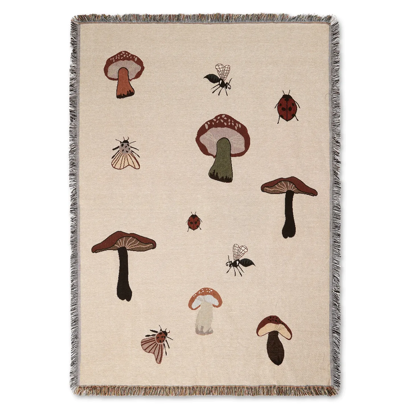 Ferm Living Forest tapestry Decke 120 x 170cm Sand