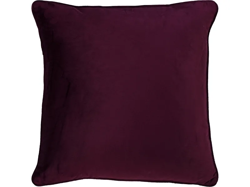 Kissenbezug VELVET 50x50cm pflaumenblau unifarben