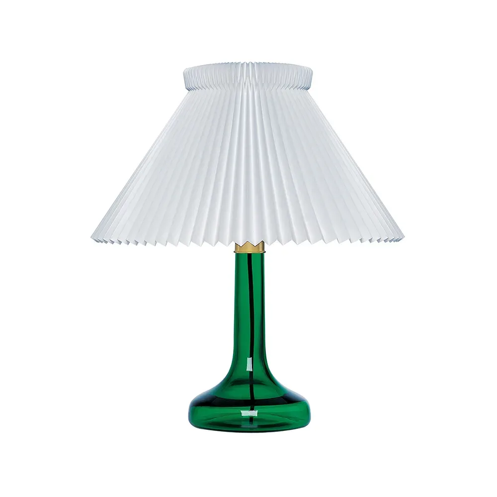 Le Klint 343 bordslampa grön, vit lampskärm