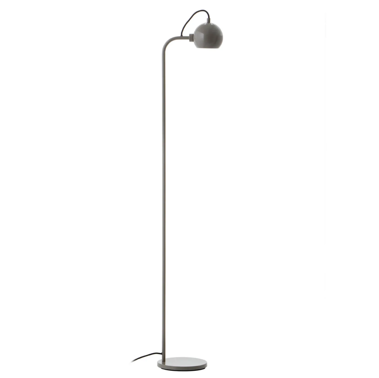 Ball Stehleuchte Glossy Warm Grey - Frandsen Ball Single - Wohnzimmer - Design - Metall - Einflammig