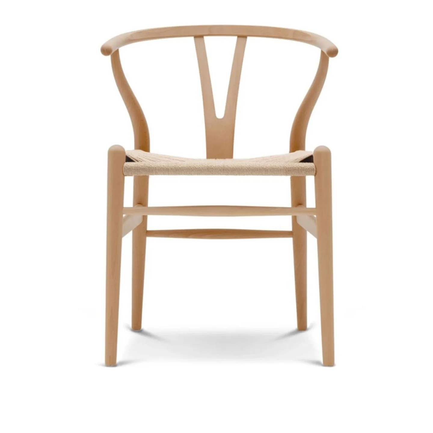 Carl Hansen - CH24 Y-Stolen Bok/ Snöre Natur Lackad - Matstolar - Hans J. Wegner - Träfärgad - Papper/Trä