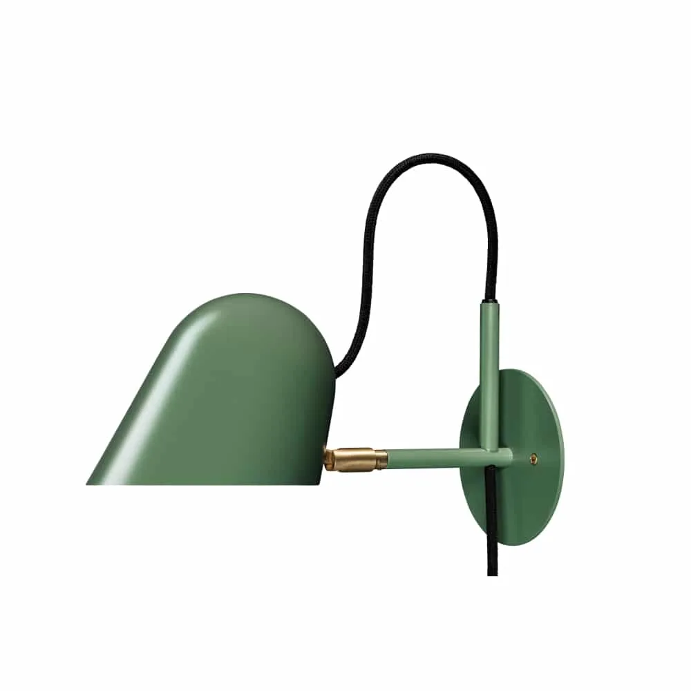Örsjö Streck Vägglampa Tallgrön Platta Kabel