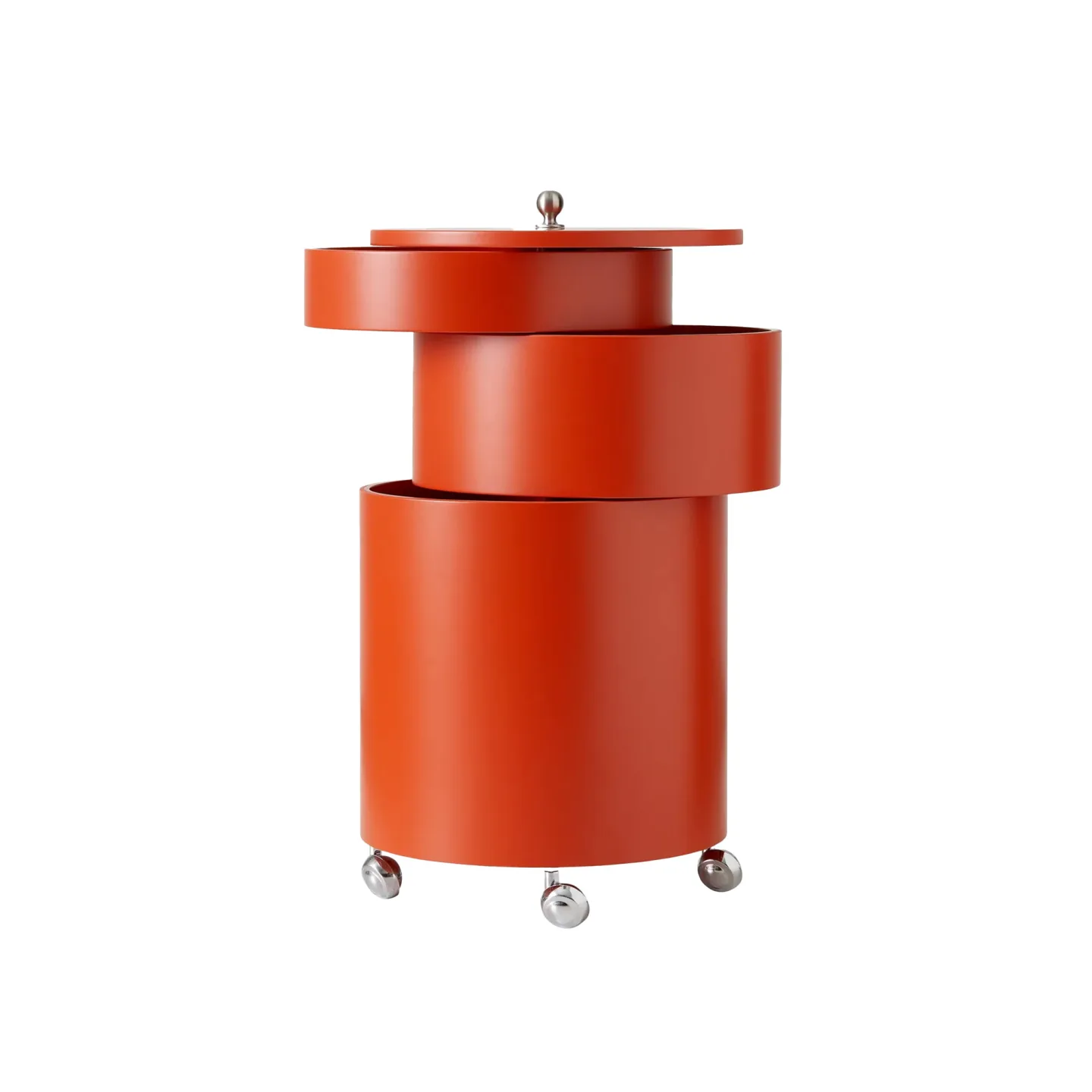 Verpan - Barboy Storage, Orange, Moulded Painted MDF - Sidobord - Verner Panton - Orange - Metall