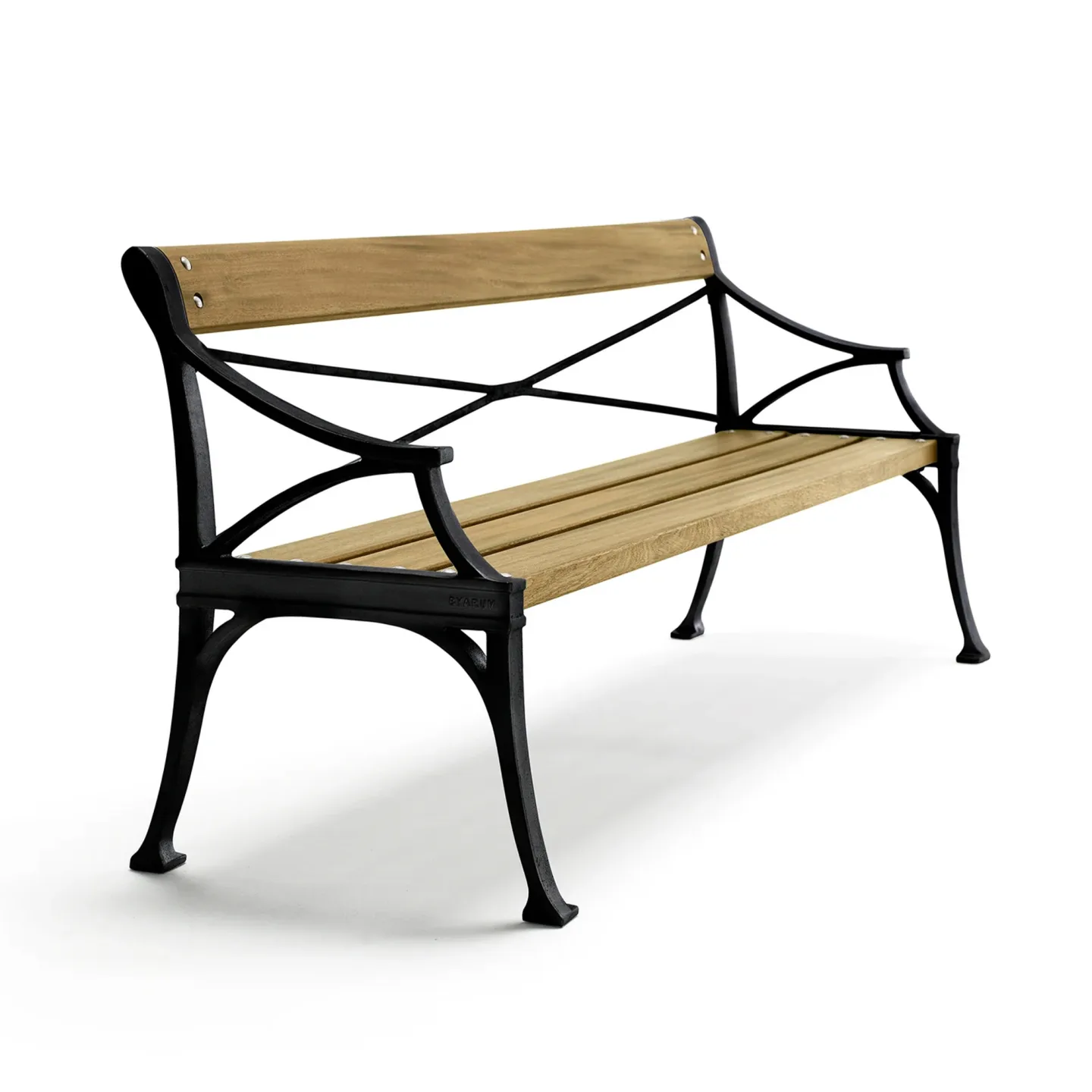 Byarums Bruk - Soffa Lessebo - Oljad Ek/Svartlackerad Aluminium - Soffor utomhus - Björn Alge - Metall/Trä